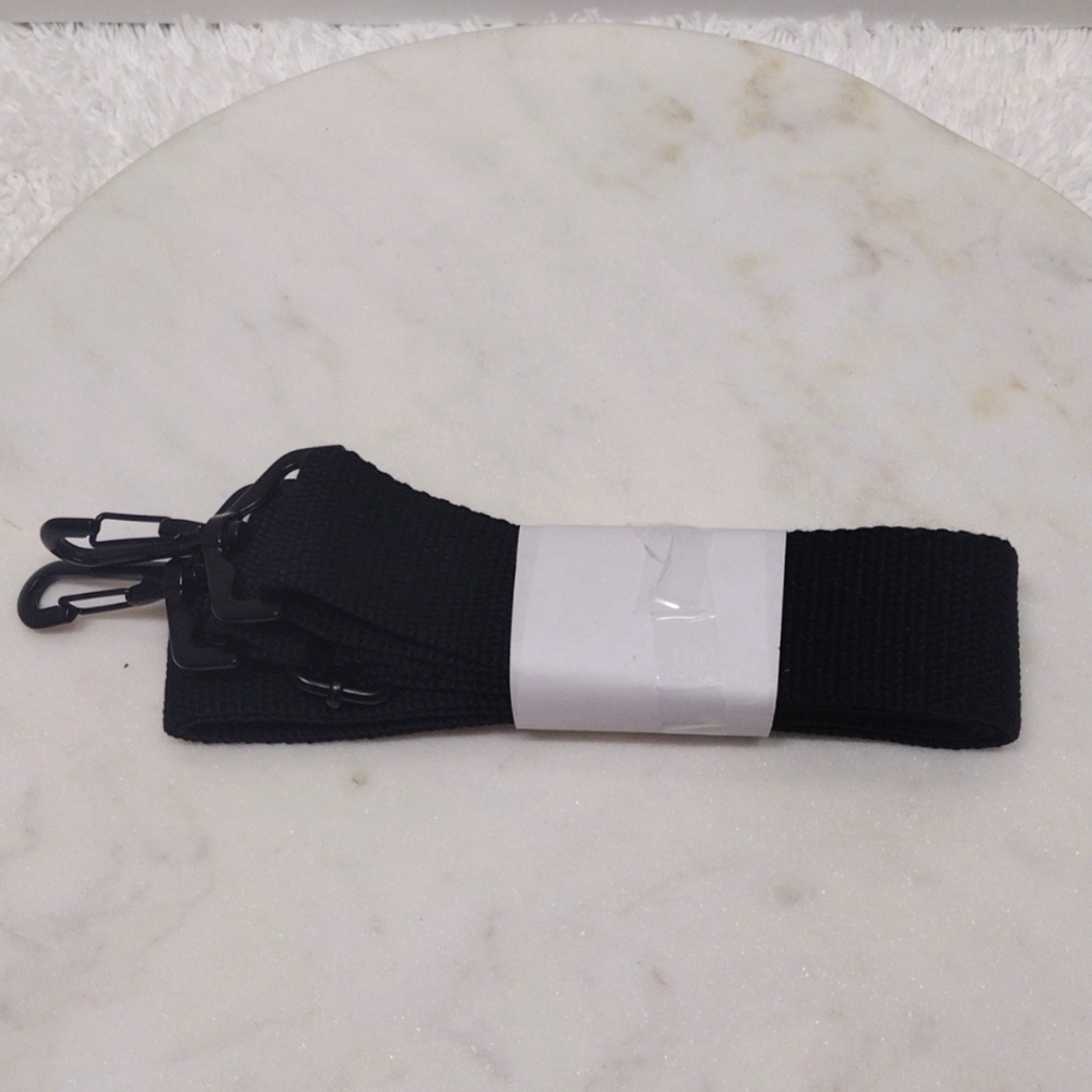 Black Canvas Shoulder Strap Adjustable 25 1/4"-49 1/4" Long x 1 3/8"Wide #99-01